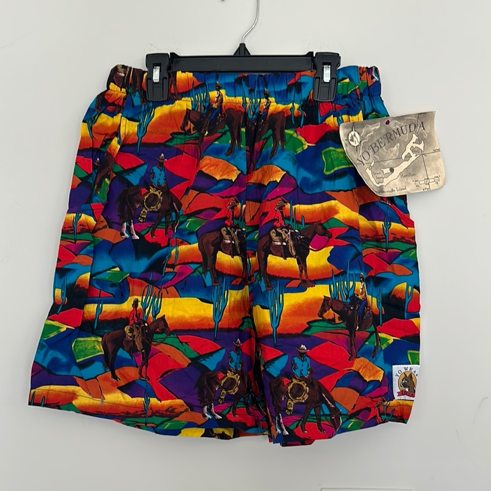 Yo Wear NWT Cowboy Cotton Shorts Unisex size Medium